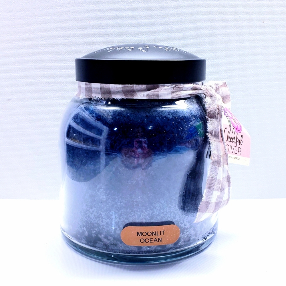 MOONLIT OCEAN-A Cheerful Giver- Papa Jar Scented Candle, 34 oz
